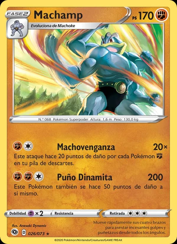 Machamp card in Spanish