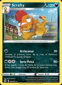 Scrafty card in Spanish