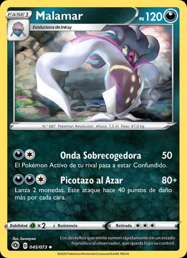 Malamar card in Spanish