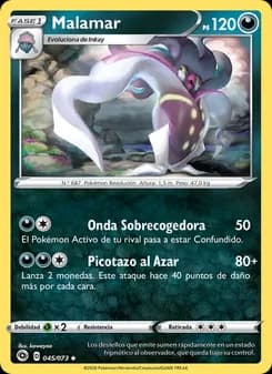 Malamar card in Spanish