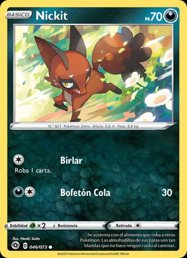 Nickit card in Spanish