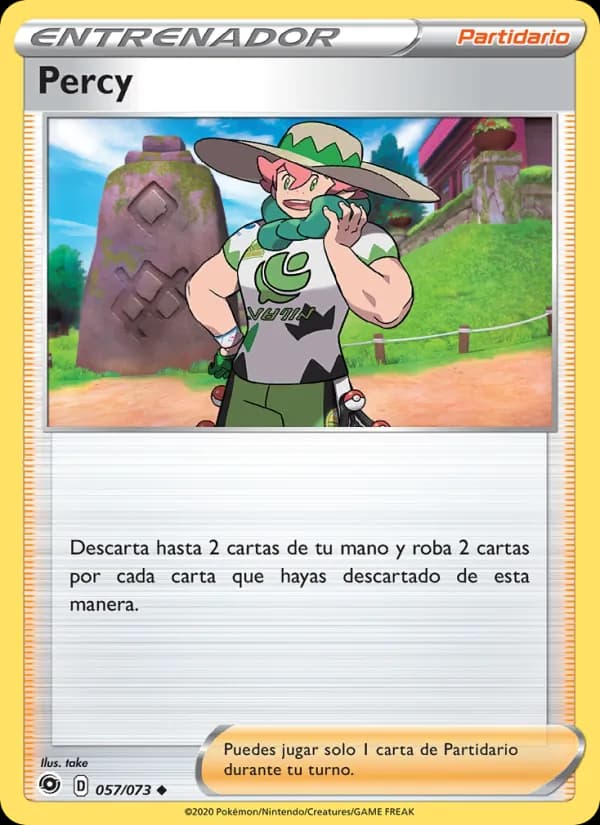 Percy card in Spanish
