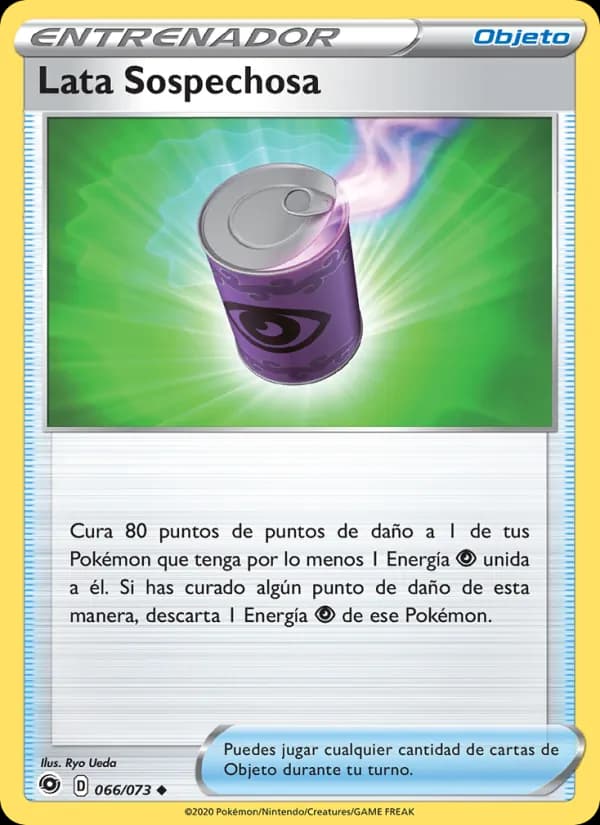 Lata Sospechosa card in Spanish