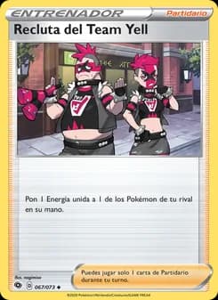 Recluta del Team Yell card in Spanish