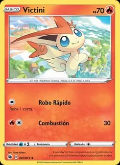 Victini card in Spanish