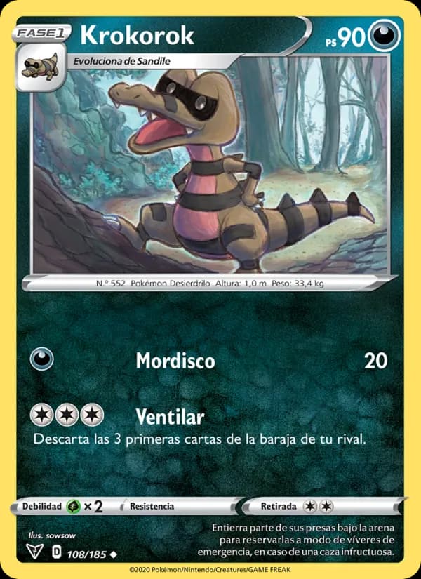 Krokorok card in Spanish