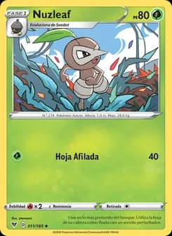 Nuzleaf card in Spanish