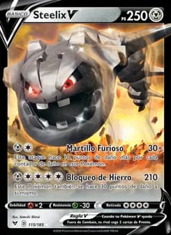 Steelix V card in Spanish