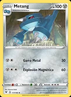 Metang card in Spanish