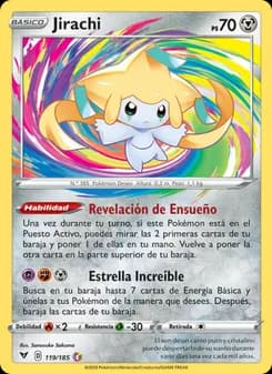 Jirachi card in Spanish