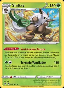 Shiftry card in Spanish