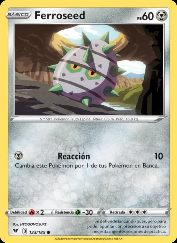 Ferroseed card in Spanish