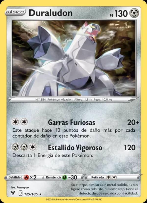 Duraludon card in Spanish