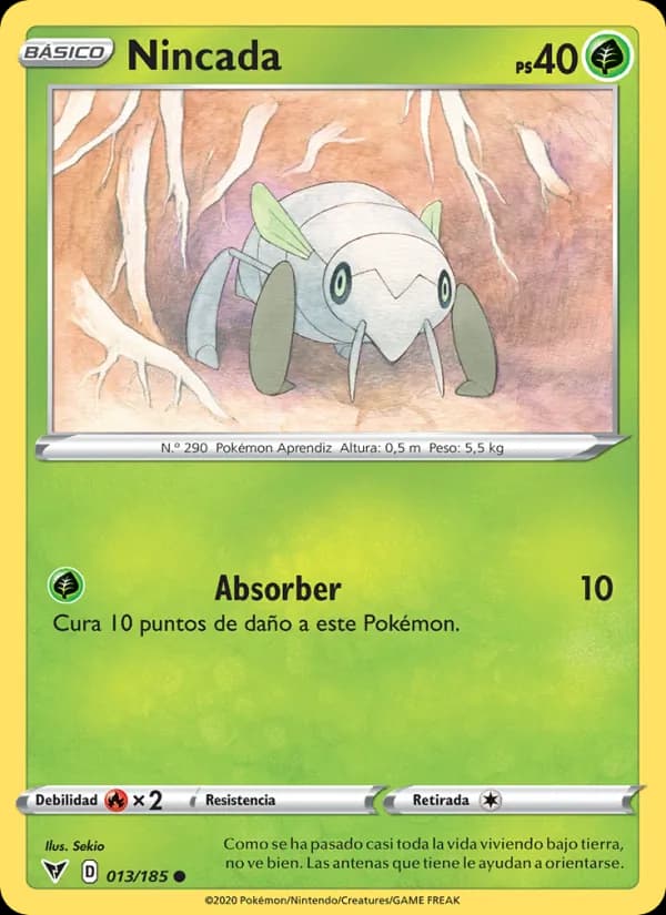 Nincada card in Spanish