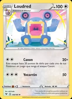 Loudred card in Spanish