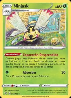 Ninjask card in Spanish