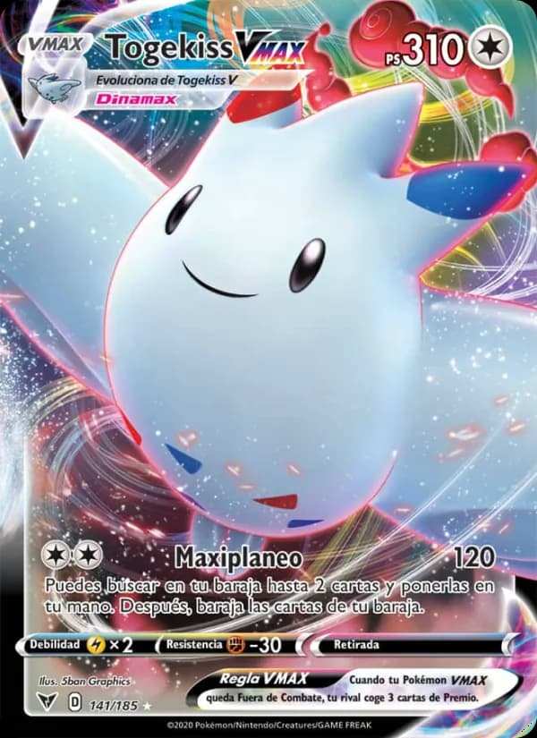 Togekiss VMAX card in Spanish
