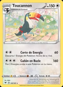 Toucannon card in Spanish