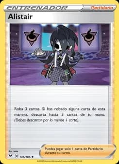 Alistair card in Spanish