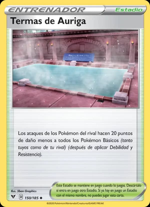 Termas de Auriga card in Spanish