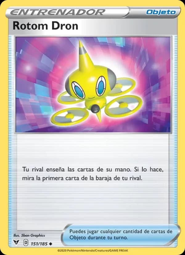 Rotom Dron card in Spanish