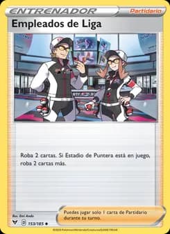 Empleados de Liga card in Spanish