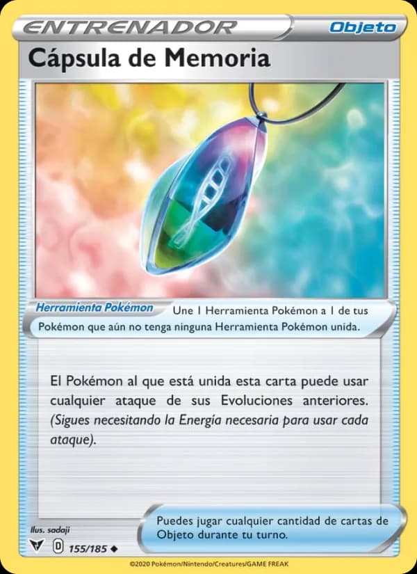 Cápsula de Memoria card in Spanish