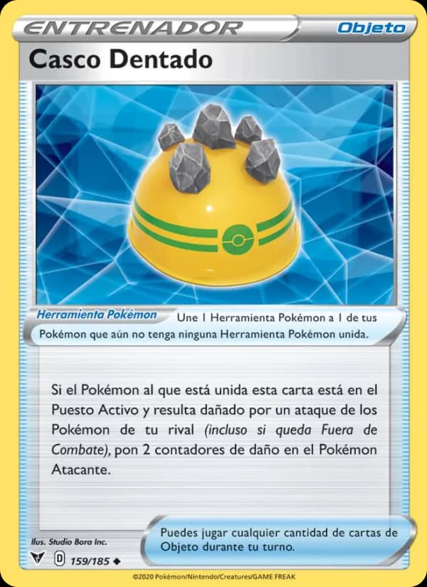 Casco Dentado card in Spanish