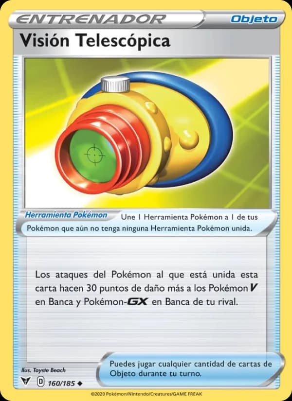 Visión Telescópica card in Spanish