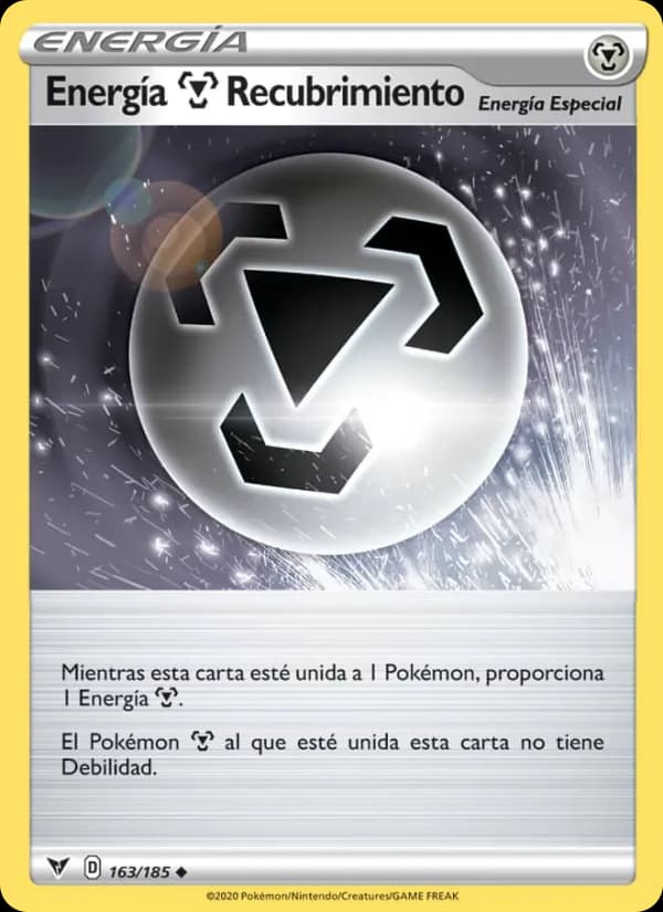 Energía Metal Recubrimiento card in Spanish