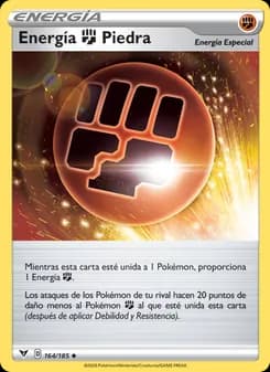 Energía Fighting Piedra card in Spanish