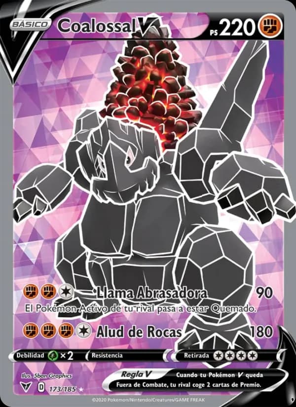 Coalossal V card in Spanish