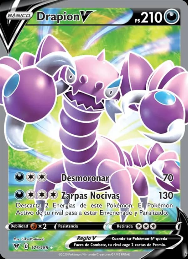 Drapion V card in Spanish