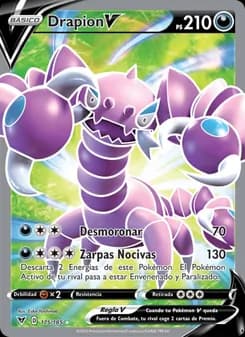 Drapion V card in Spanish
