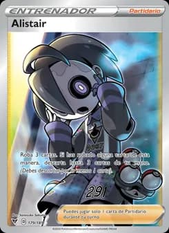 Alistair card in Spanish