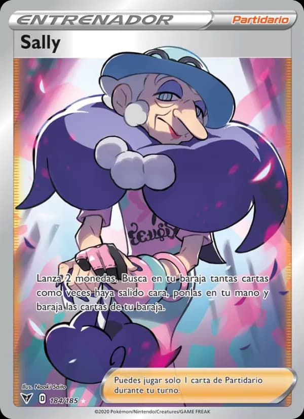 Sally card in Spanish