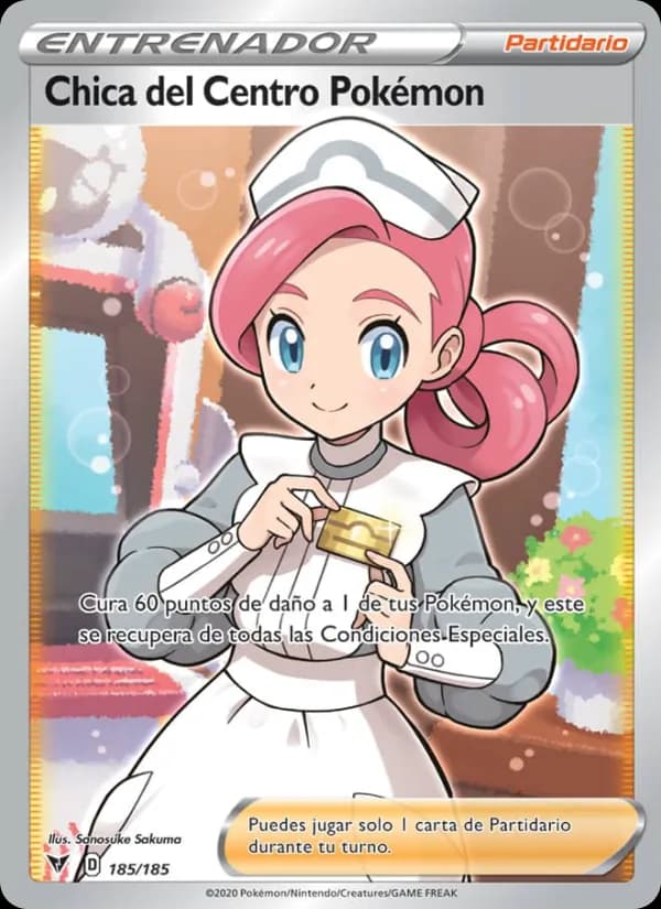 Chica del Centro Pokémon card in Spanish