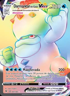 Darmanitan de Galar VMAX card in Spanish