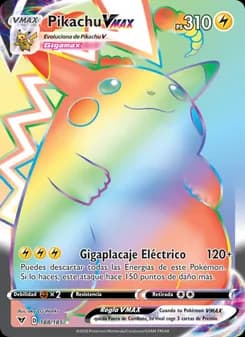 Pikachu VMAX card in Spanish
