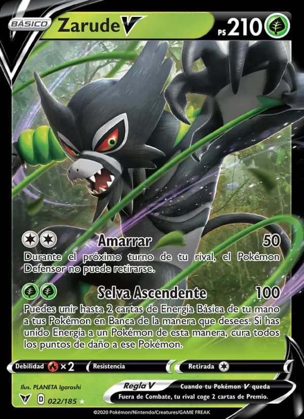 Zarude V card in Spanish