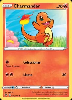 Charmander card in Spanish
