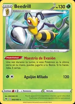 Beedrill card in Spanish