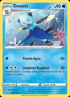 Dewott card in Spanish