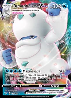 Darmanitan de Galar VMAX card in Spanish