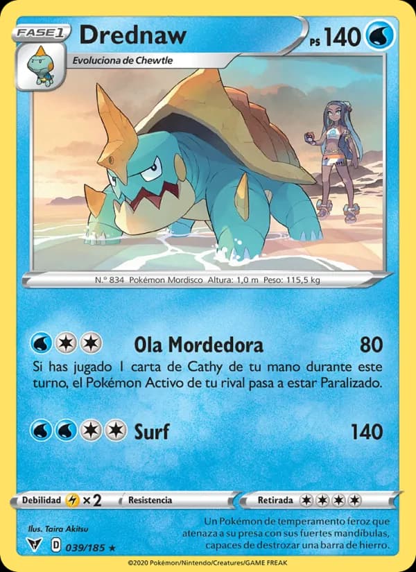 Drednaw card in Spanish