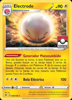 Electrode card in Spanish