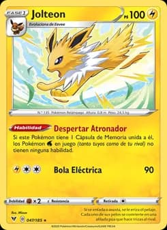 Jolteon card in Spanish