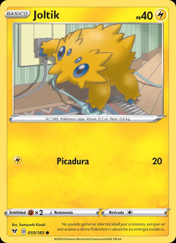Joltik card in Spanish