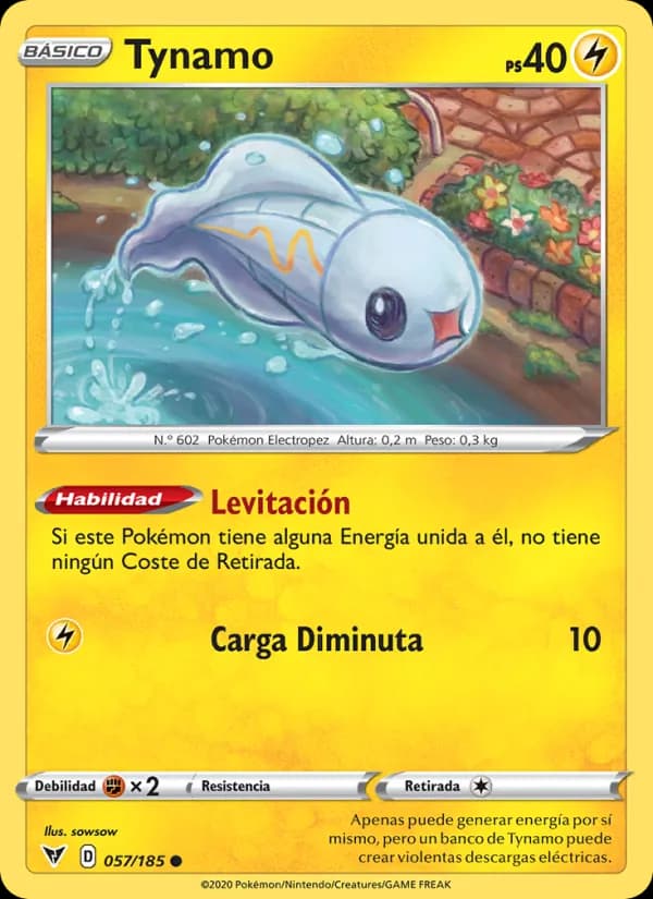 Tynamo card in Spanish