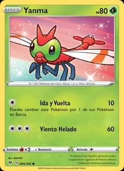 Yanma card in Spanish